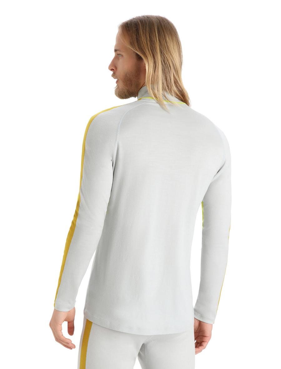 Base Layers Icebreaker Merino 200 Sonebula Long Sleeve High Neck Thermal Top Męskie Mięta | PL 1602MQZA